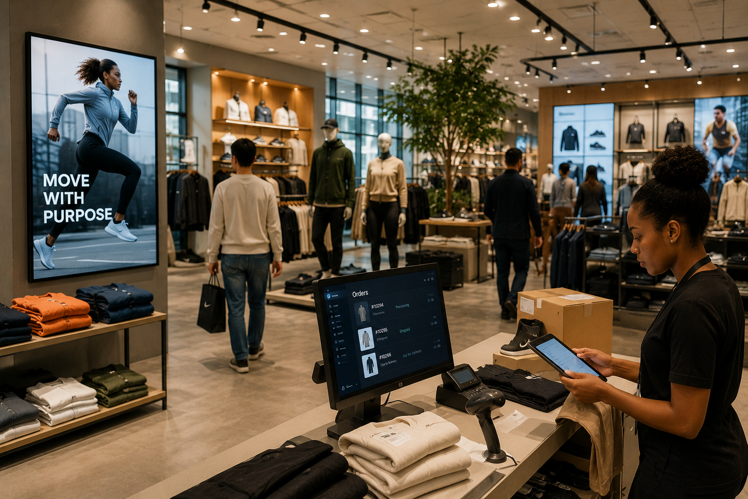 Retail industry customer growth and market strategy environment