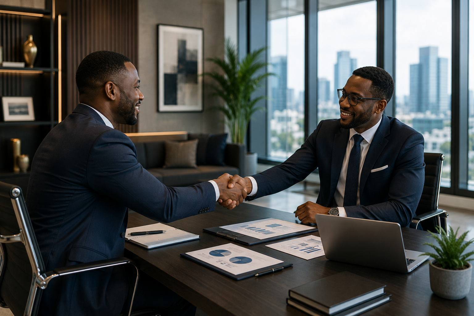 Strategic partnership discussion for business growth services